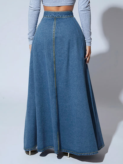 A-Line Denim Skirt