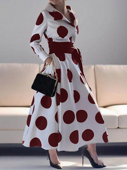 Vivianne Polka-Dot Maxi Dress