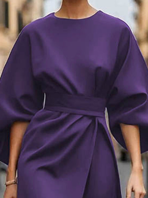 Amélie Pleated Midi Dress