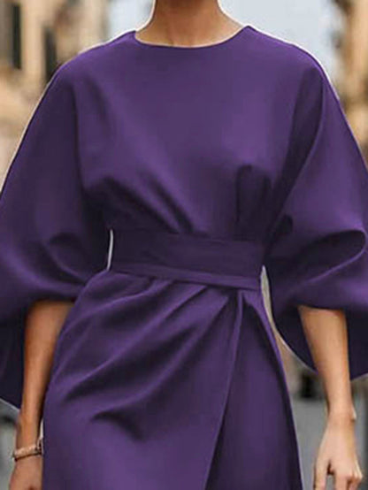 Amélie Pleated Midi Dress