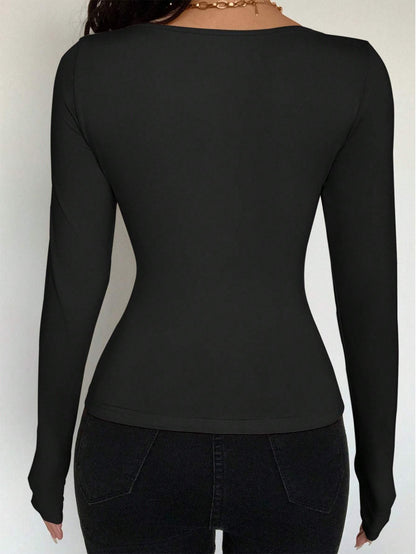 The Santa Monica Apparel™ | Classic Button-Detail Top