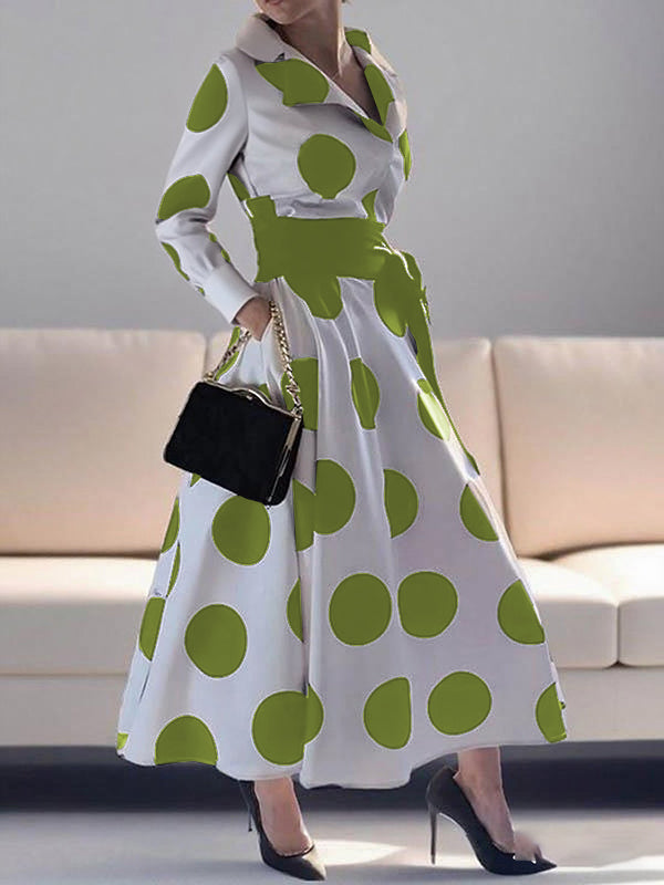 Vivianne Polka-Dot Maxi Dress