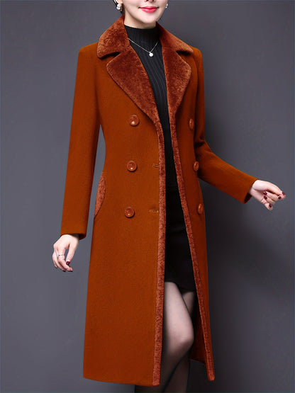 Double-Breasted Fur Coat