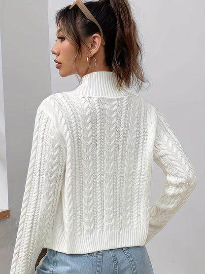 The Santa Monica Apparel™ | Zip-Up Stand-Collar Sweater