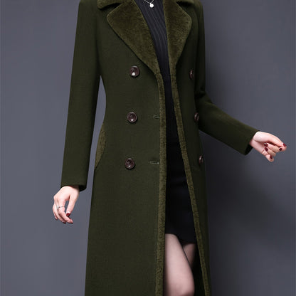 Double-Breasted Fur Coat