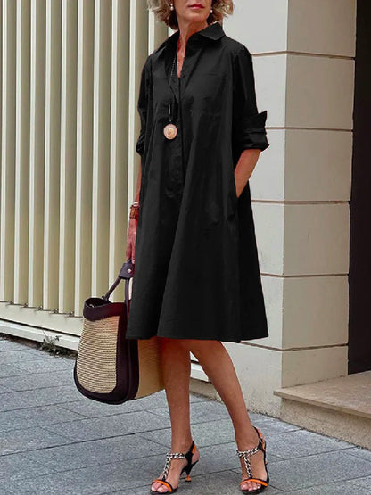 Élise Lapel Midi Dress