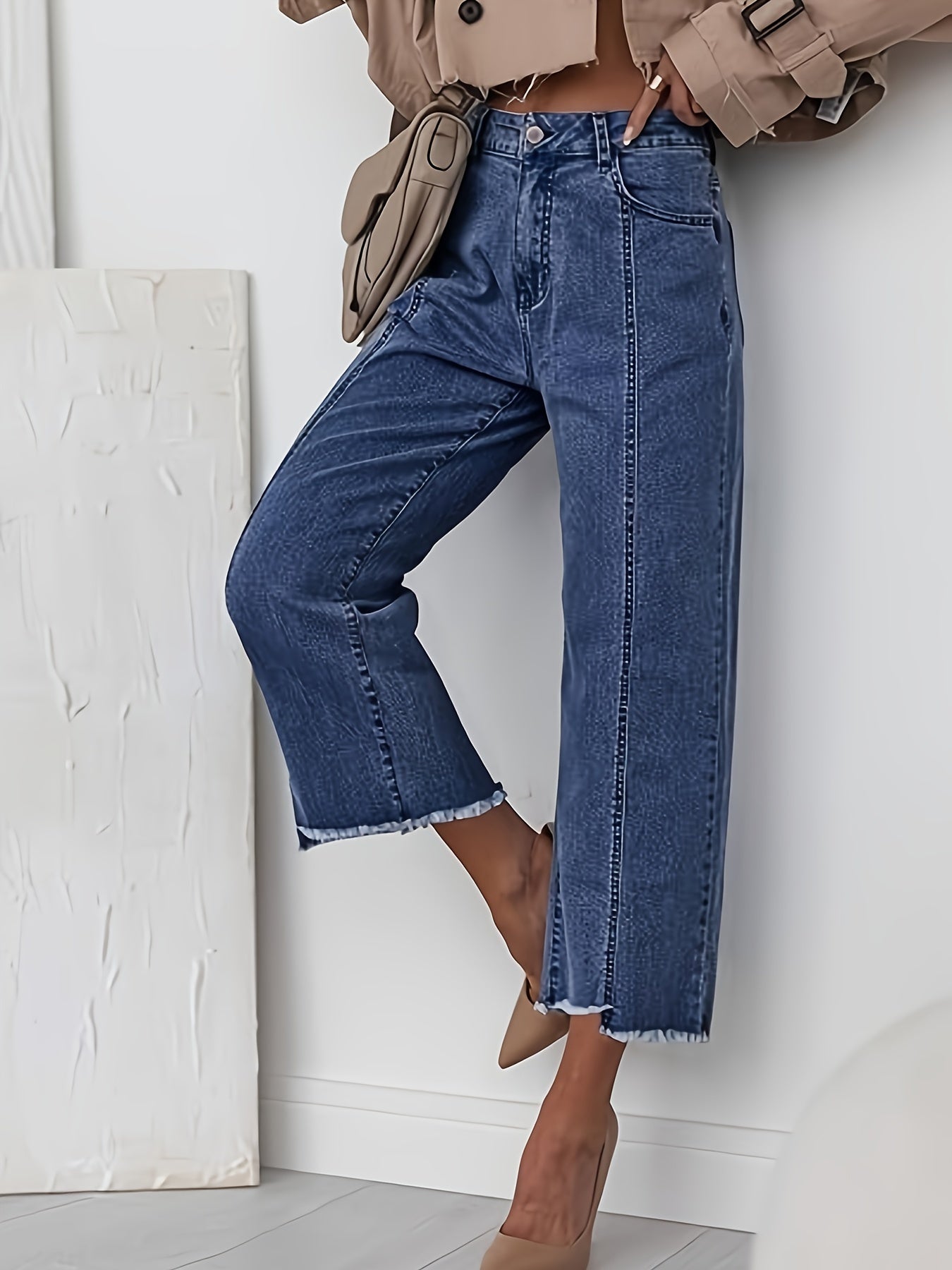Cropped Denim Jeans