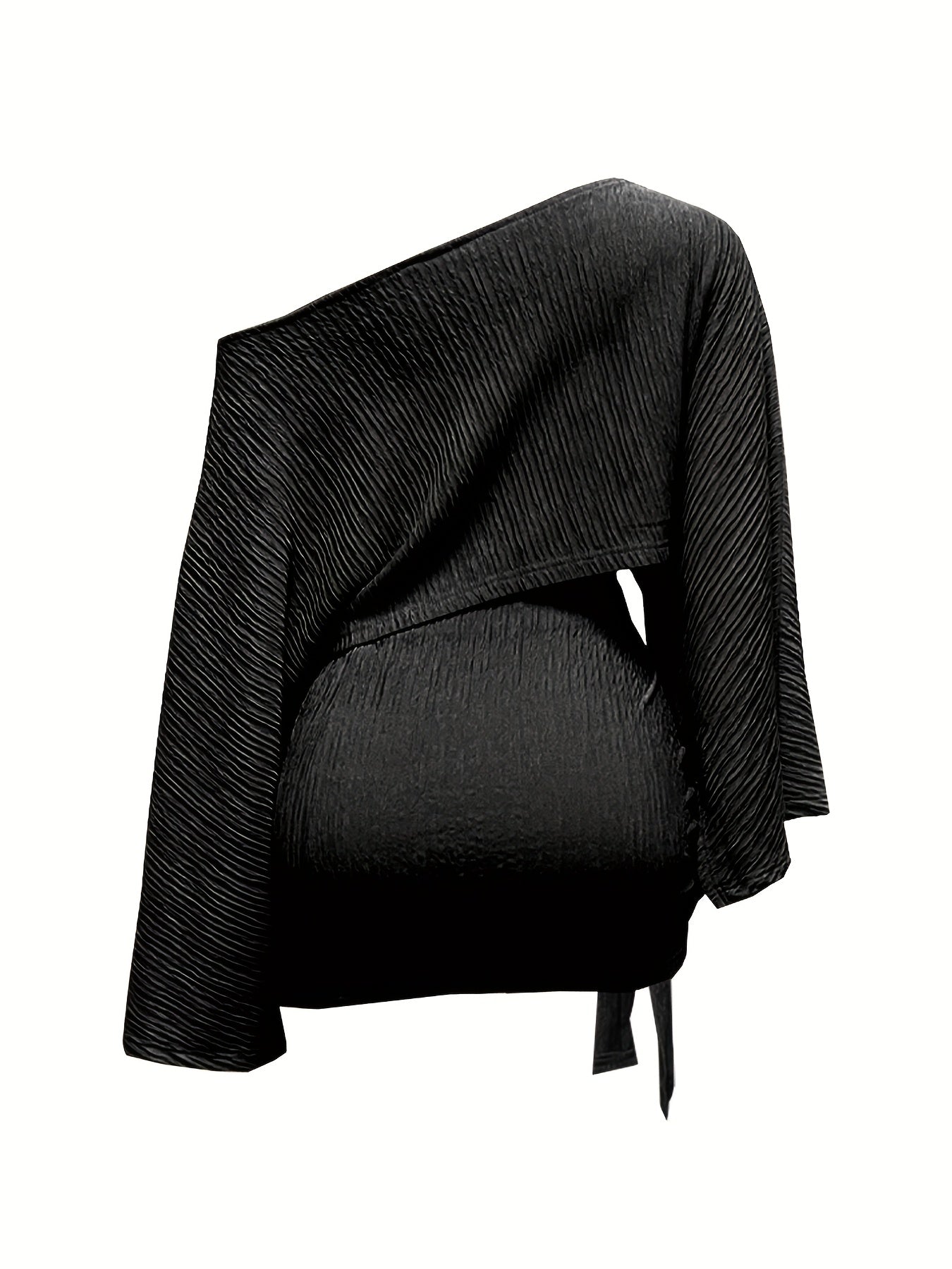 Off-Shoulder Top & Belted Skirt Set