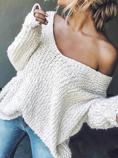 The Santa Monica Apparel™ | Strapless Hollow-Knit Sweater