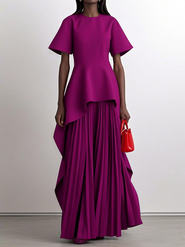 Clara Pleated Maxi Dress