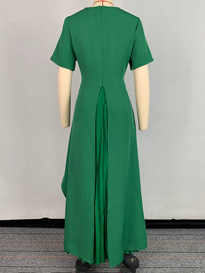 Clara Pleated Maxi Dress