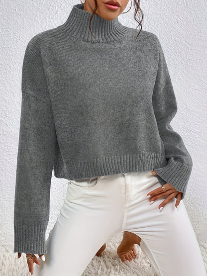 The Santa Monica Apparel™ | Sleek Stand-Collar Sweater