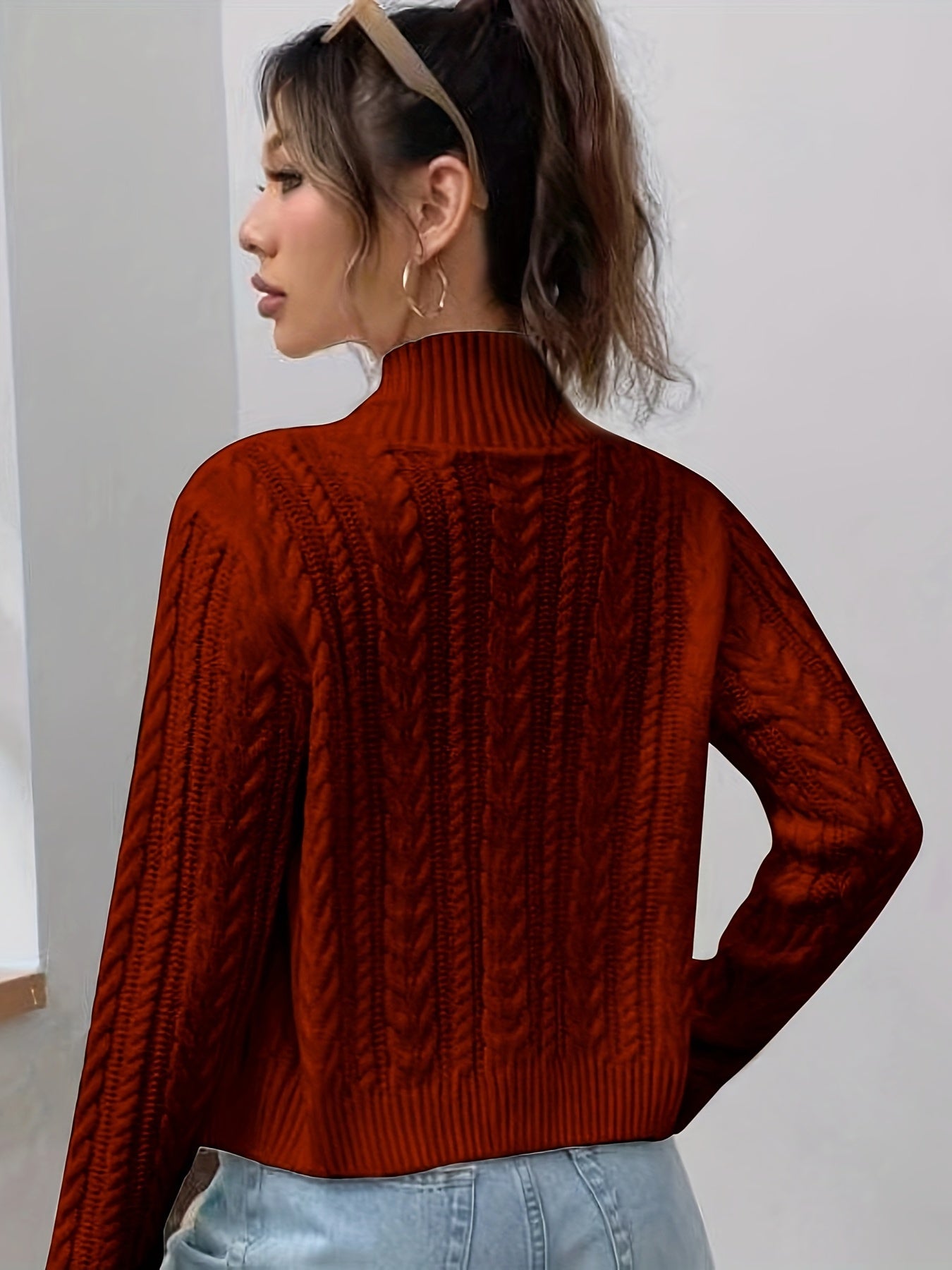 The Santa Monica Apparel™ | Zip-Up Stand-Collar Sweater