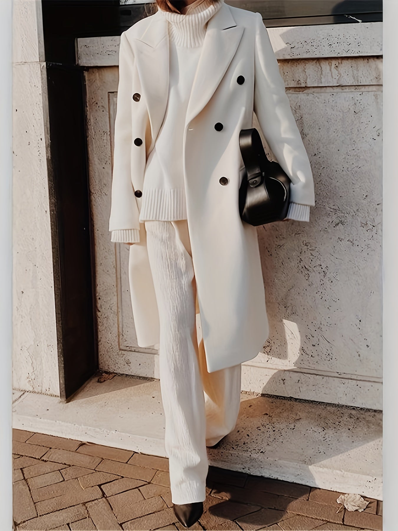 Elegant Double-Breasted Winter Coat