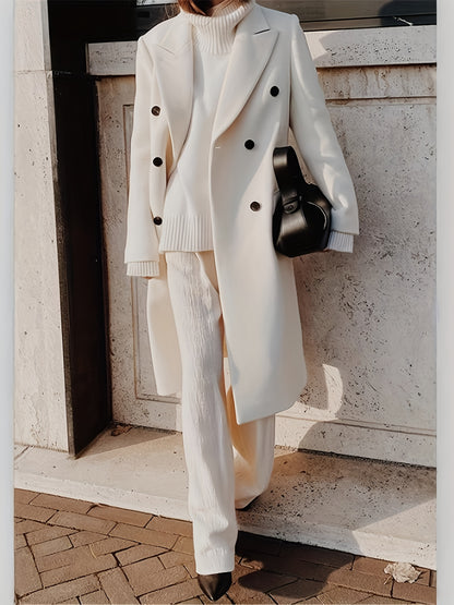 Elegant Double-Breasted Winter Coat