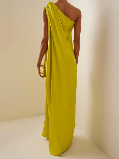 Solara One-Shoulder Maxi Dress