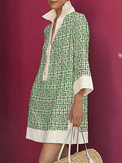 Camille Printed Mini Dress