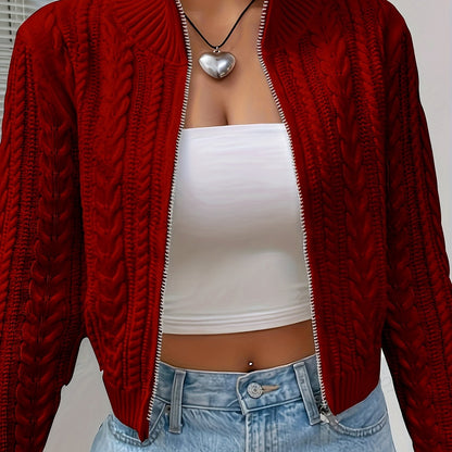 The Santa Monica Apparel™ | Zip-Up Stand-Collar Sweater