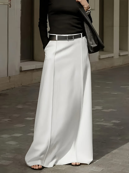 High-Waist Midi Skirt