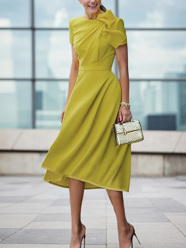 Valencia Pleated Evening Dress