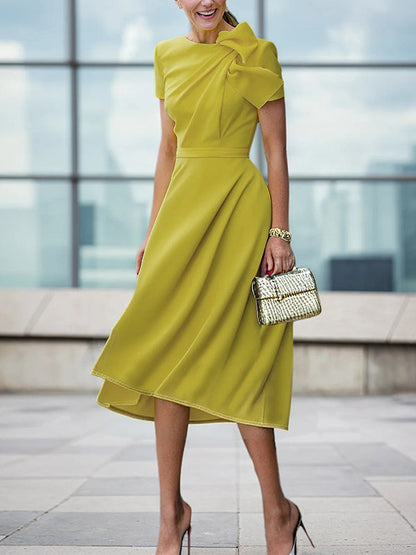 Valencia Pleated Evening Dress