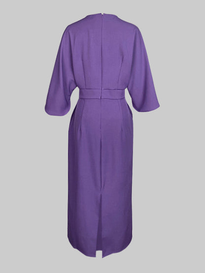 Amélie Pleated Midi Dress