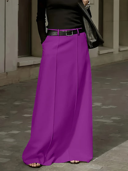 High-Waist Midi Skirt