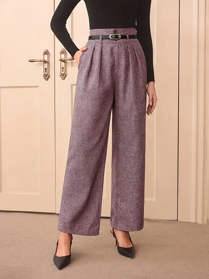 High-Waist Straight Pants