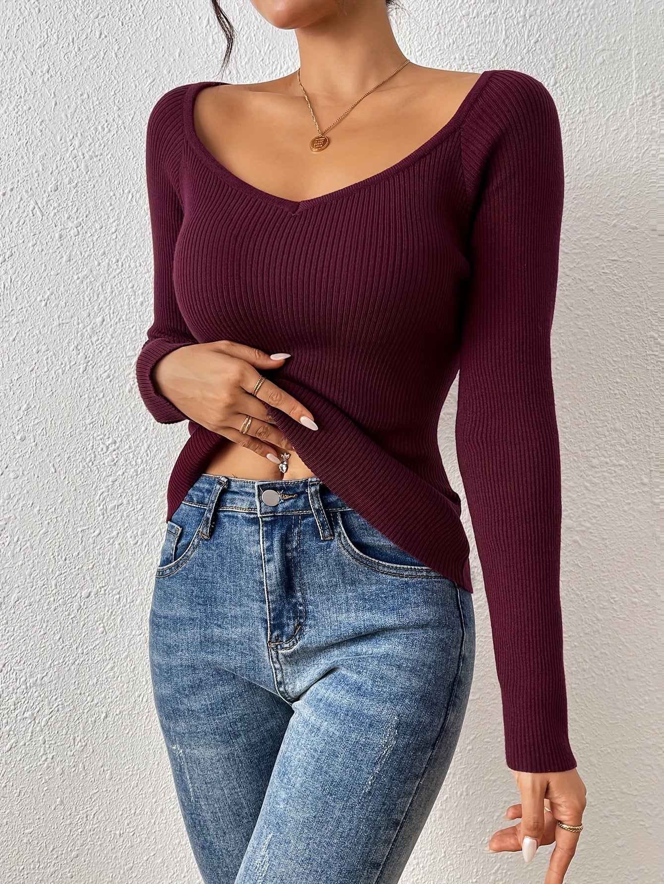 The Santa Monica Apparel™ | Square-Neck Long-Sleeve Top