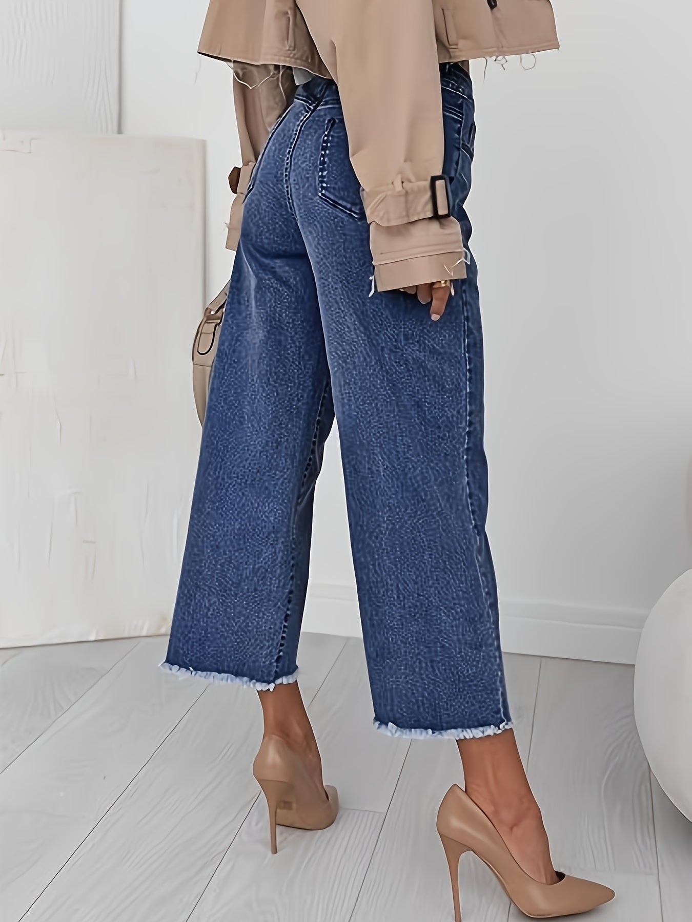 Cropped Denim Jeans