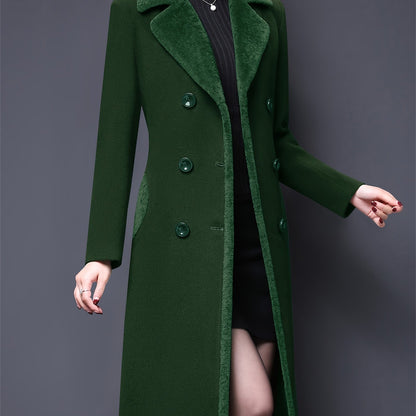 Double-Breasted Fur Coat