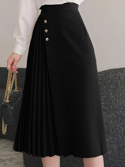 Pleated Midi Skirt