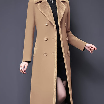 Double-Breasted Fur Coat