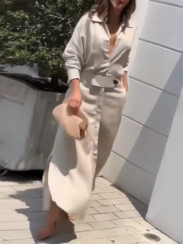 Elise Split-Side Shirt Dress