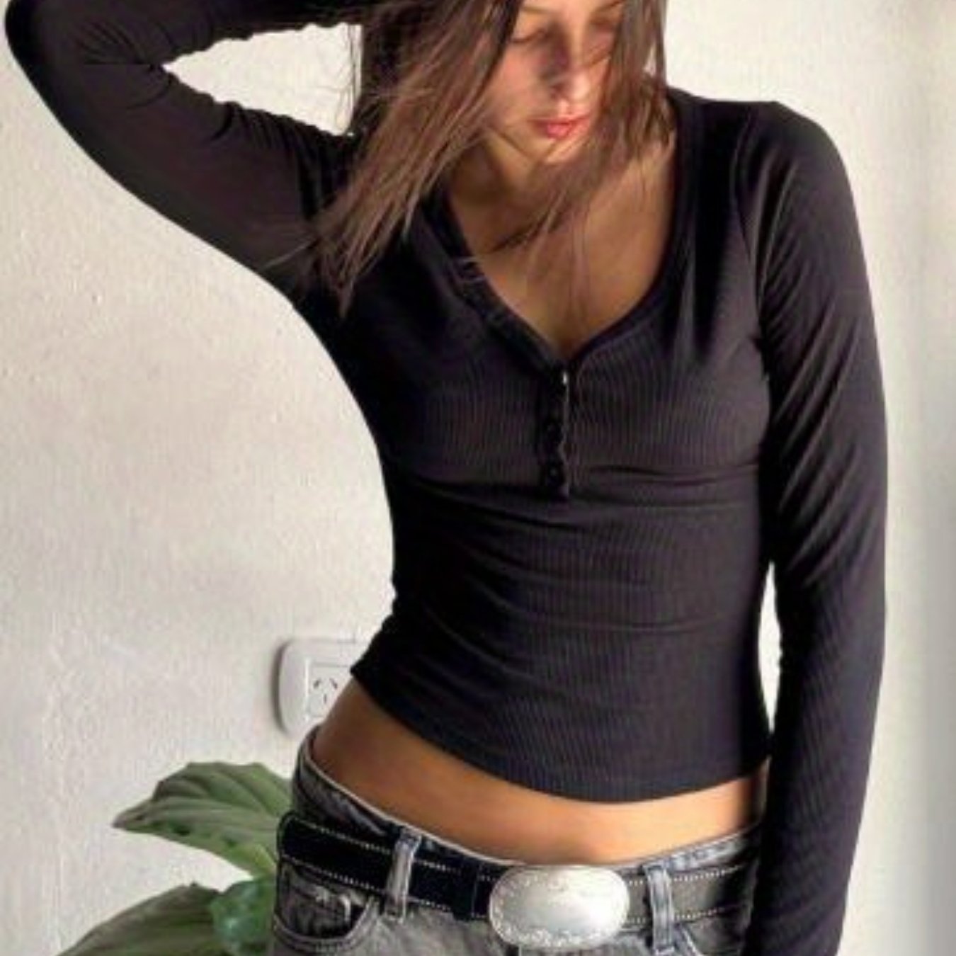 The Santa Monica Apparel™ | Button-Detail Fall Top