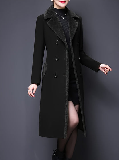 Double-Breasted Fur Coat