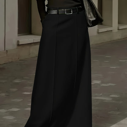 High-Waist Midi Skirt