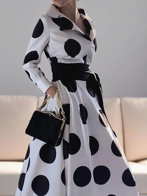Vivianne Polka-Dot Maxi Dress
