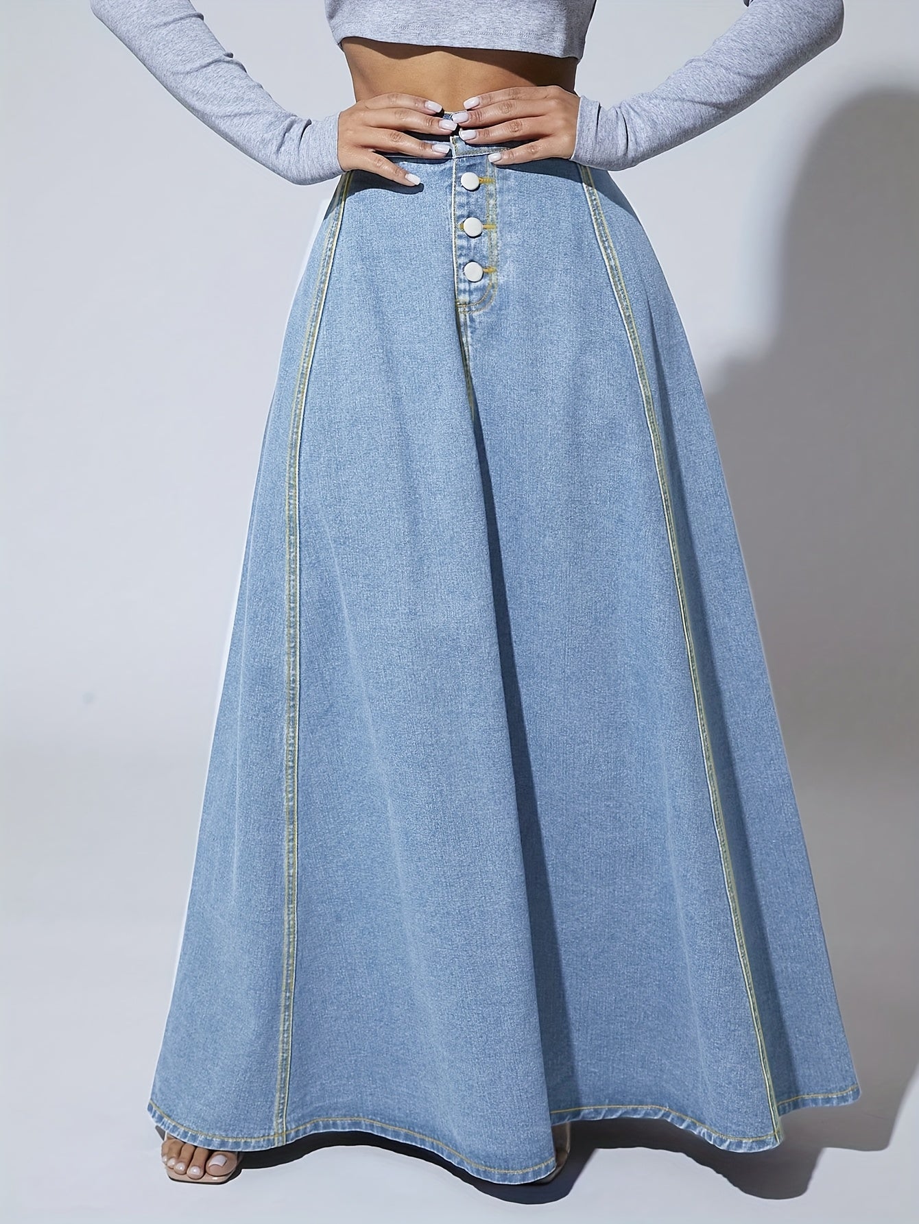 A-Line Denim Skirt