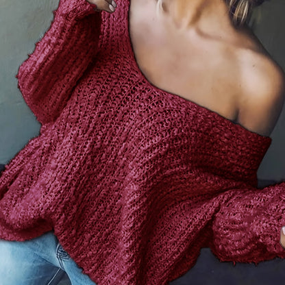 The Santa Monica Apparel™ | Strapless Hollow-Knit Sweater