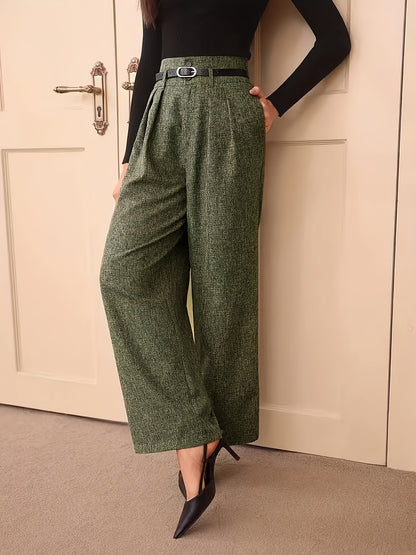 High-Waist Straight Pants