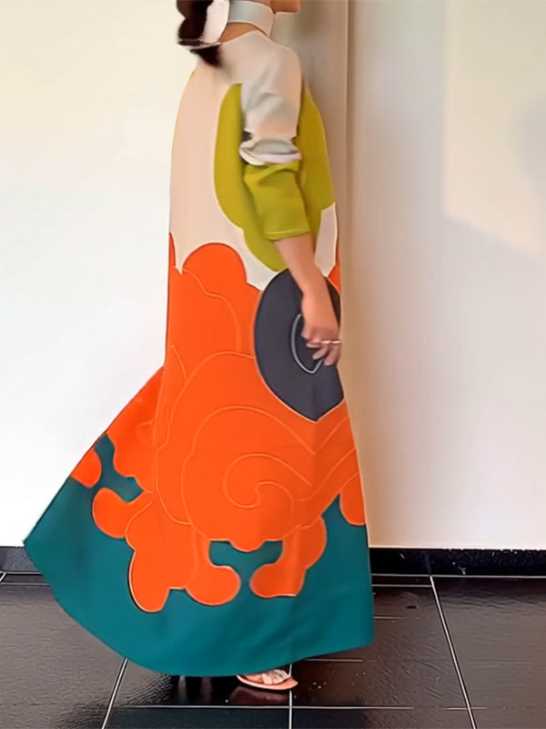 Amélie Printed Maxi Dress