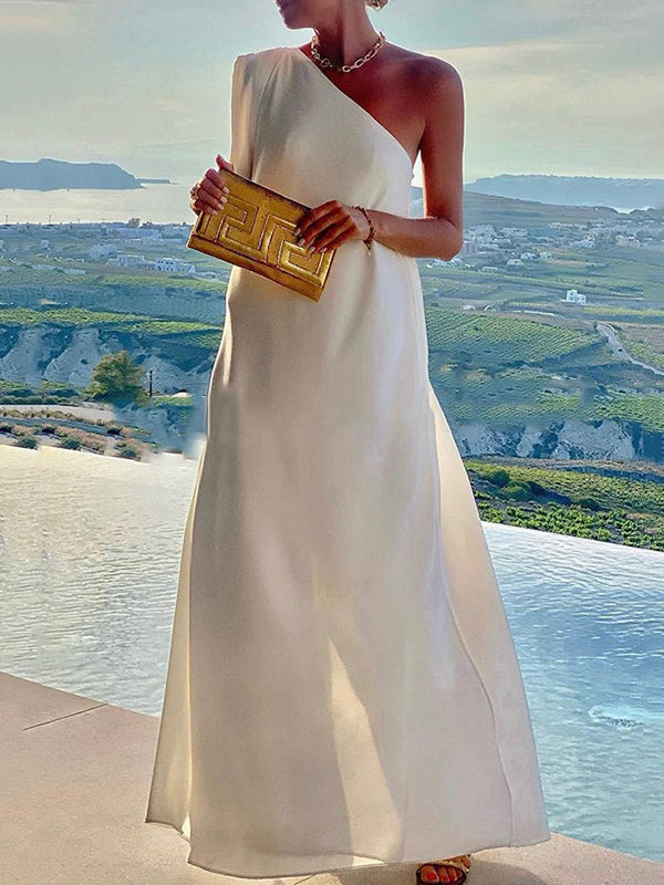 Amira One-Shoulder Maxi Dress