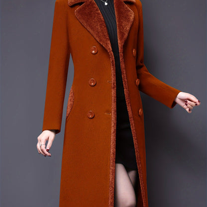 Double-Breasted Fur Coat