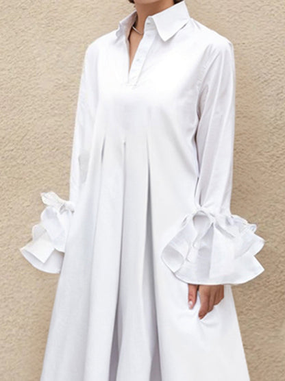 Vivienne Pleated Shirt Dress