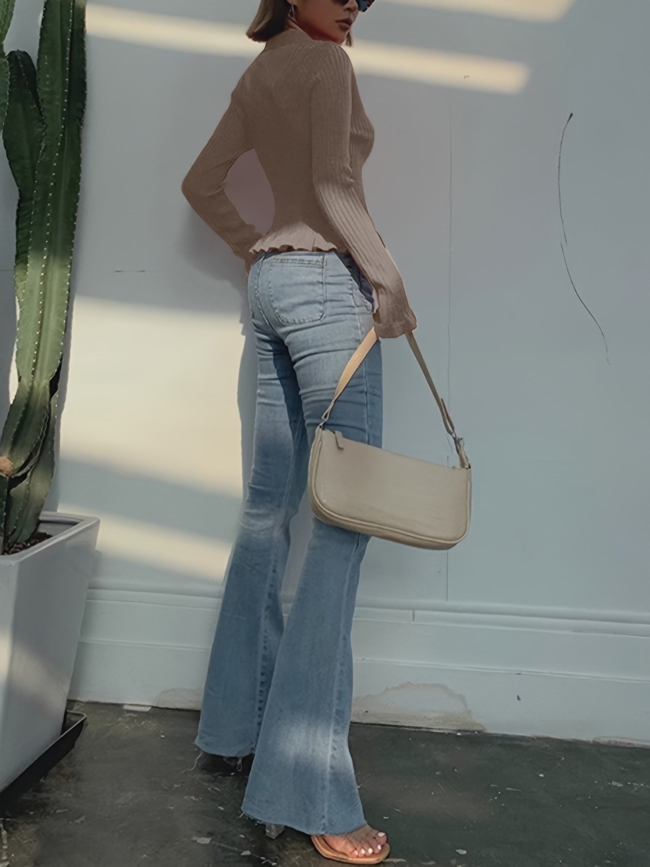 The Santa Monica Apparel™ | Elegant V-Neck Button Sweater