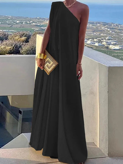 Amira One-Shoulder Maxi Dress