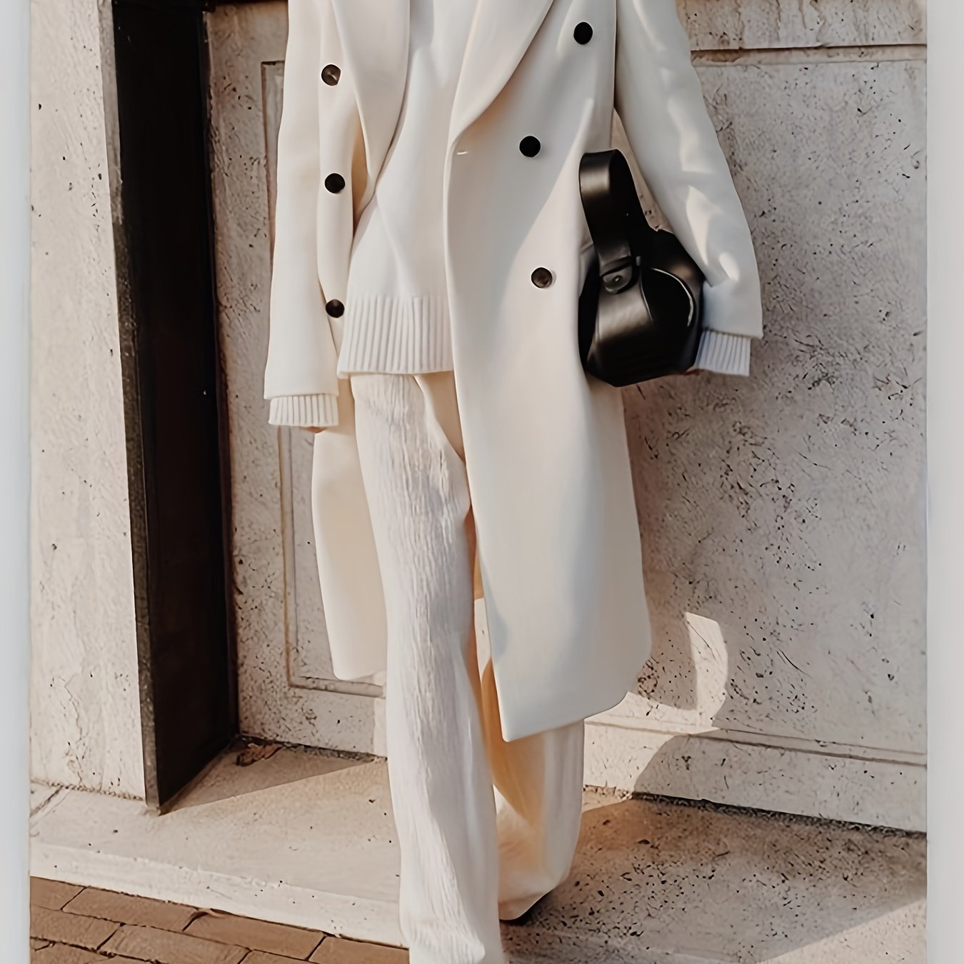 Elegant Double-Breasted Winter Coat