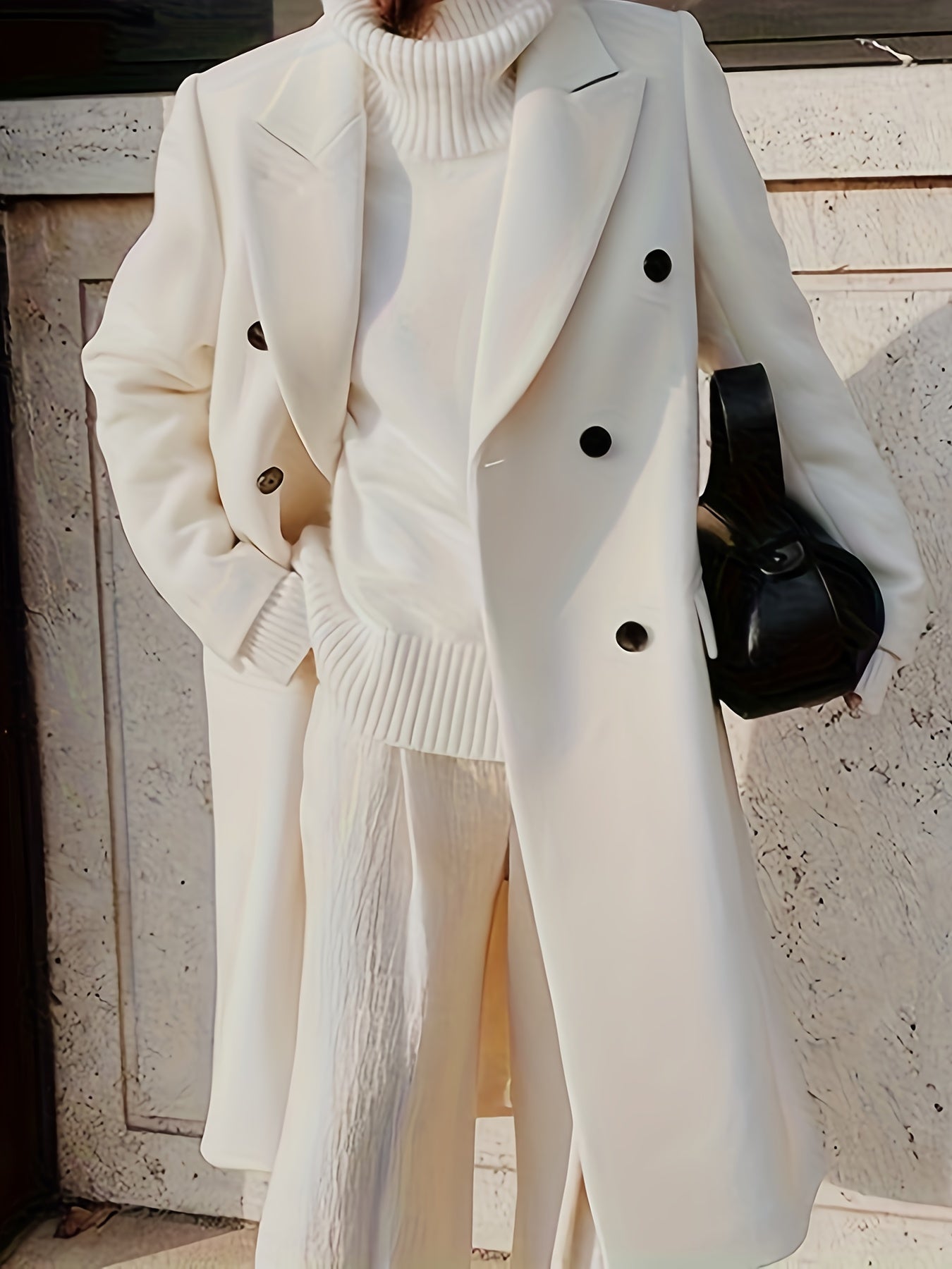 Elegant Double-Breasted Winter Coat