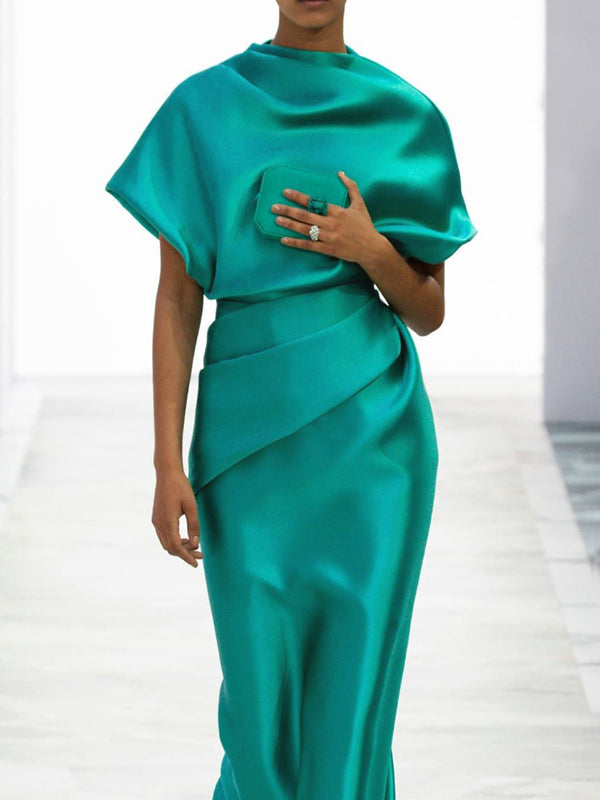 Isla Pleated Maxi Dress